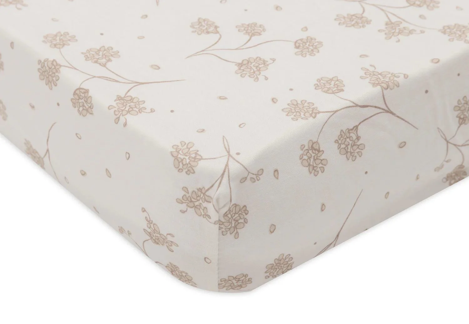 Cearsaf cu elastic Jollein Jersey Leafy Dreams, 120x60 cm foto