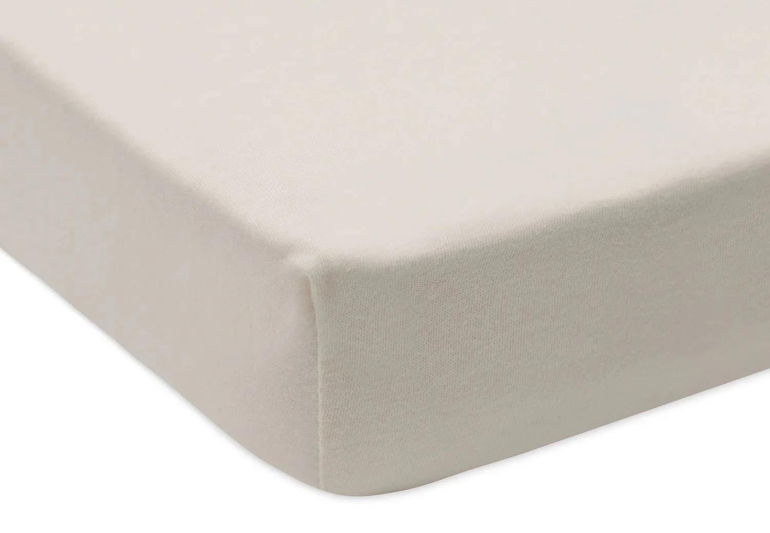 Простыня на резинке Jollein Jersey Oatmeal, 120x60 см foto