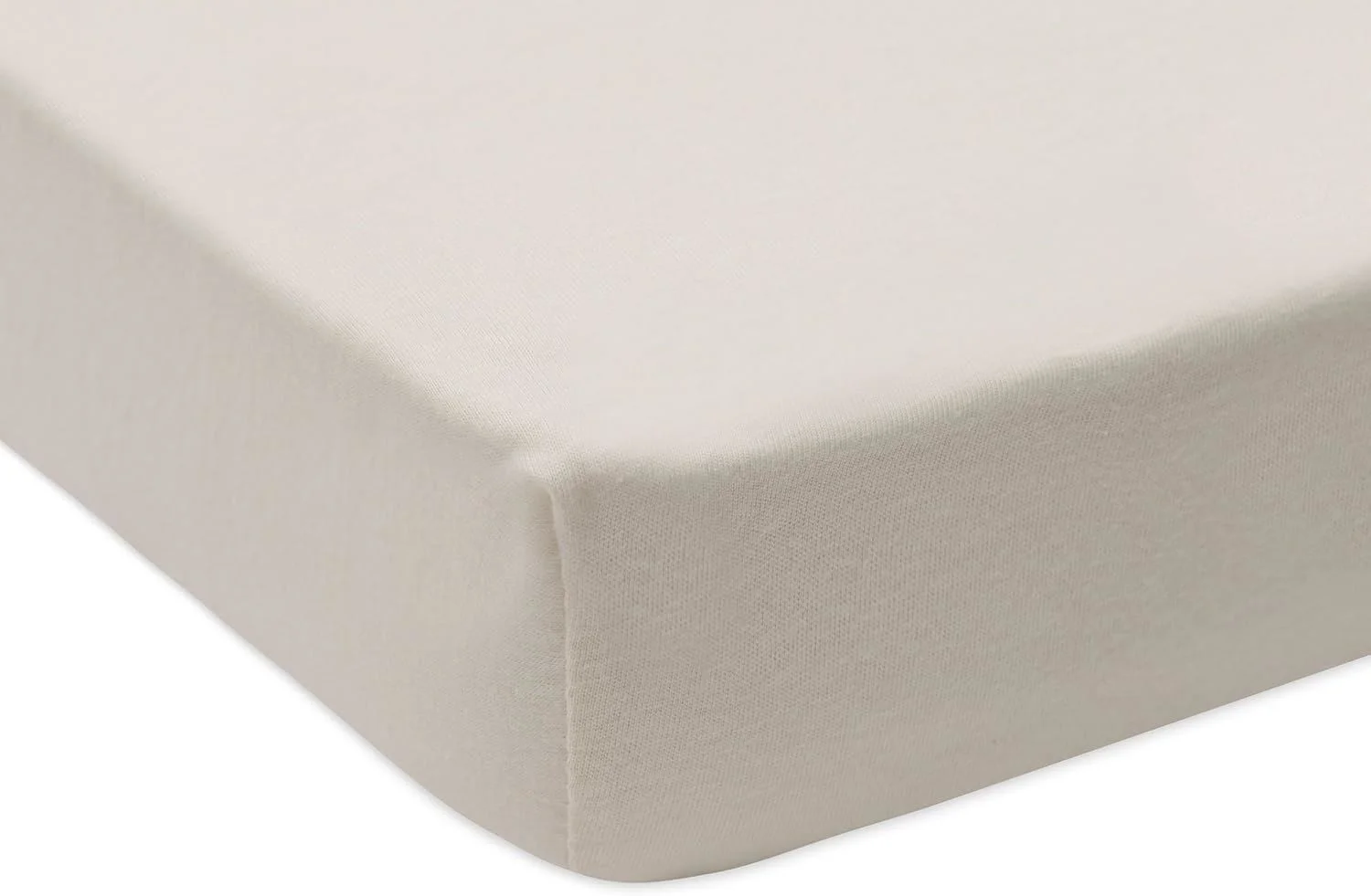 Cearsaf cu elastic Jollein Jersey Sea Green/Ivory, 120x60 cm, 2 buc. foto