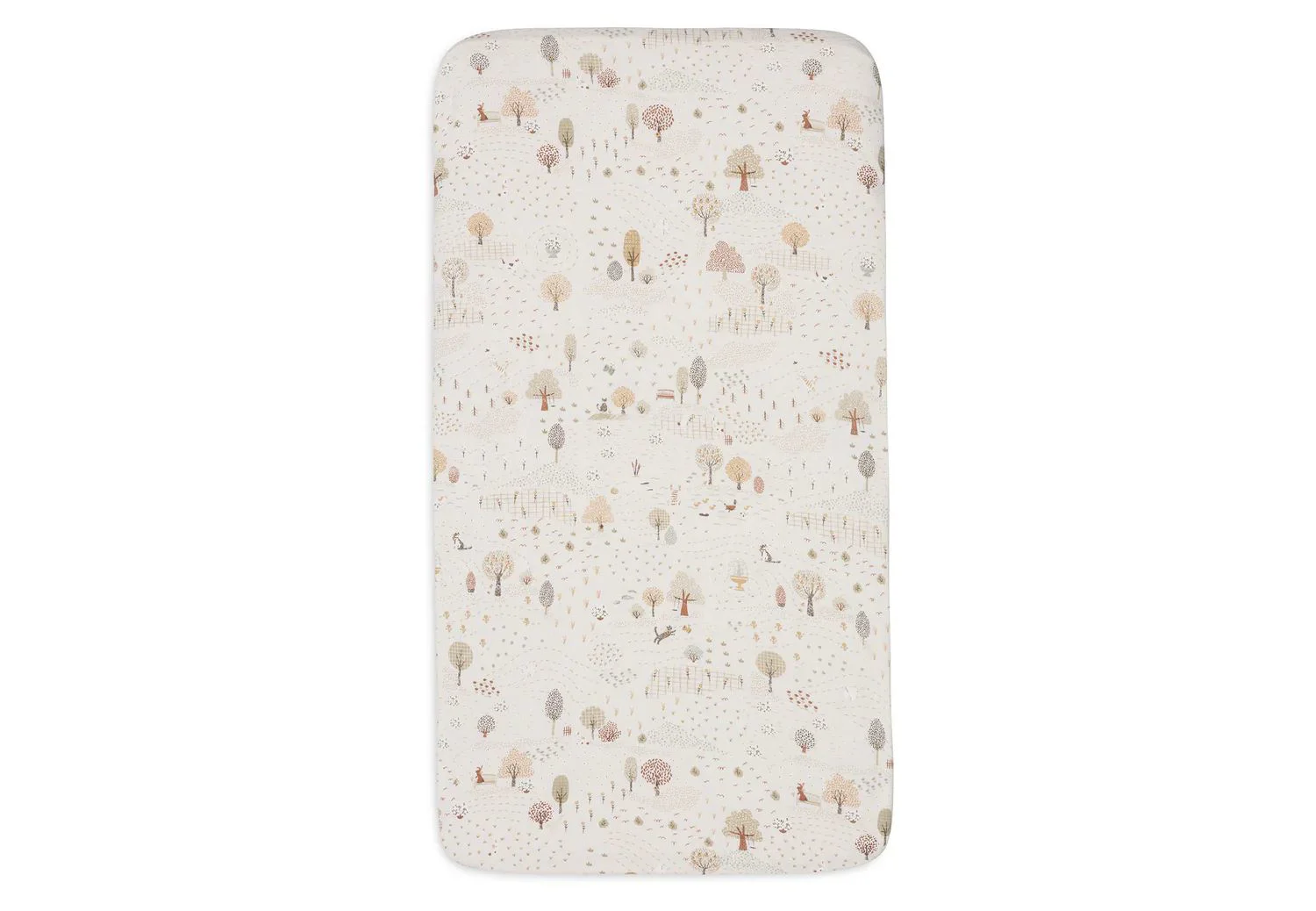 Cearsaf cu elastic Jollein Jersey Tiny Park, 40/50x80/90 cm foto