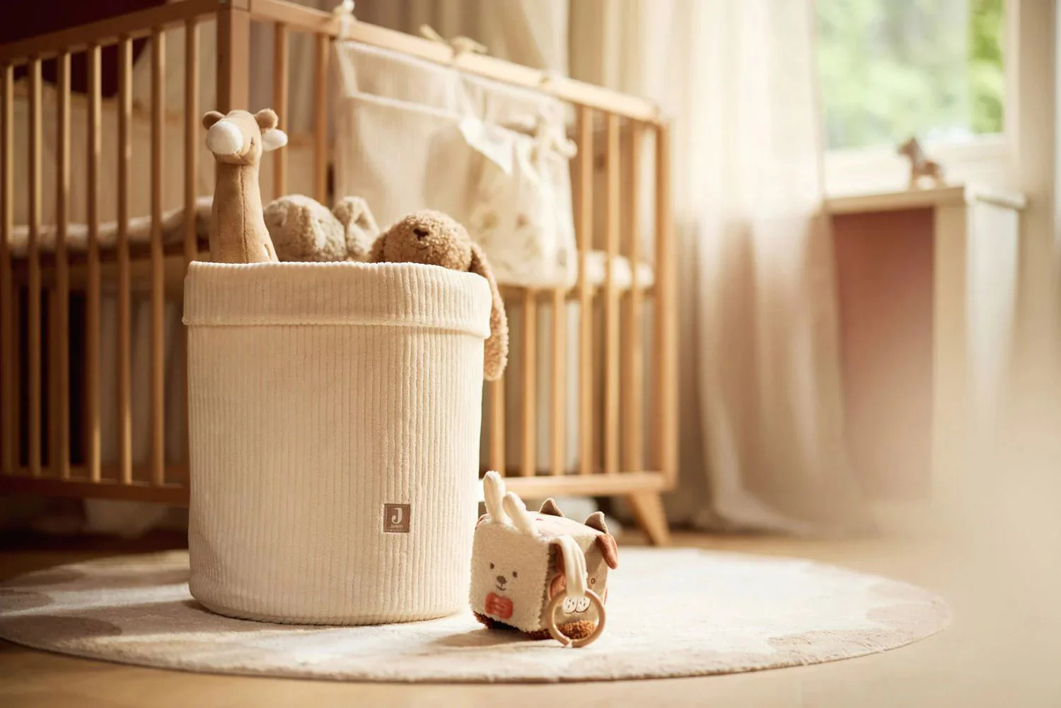 Корзинка для хранения Jollein Cloudy Rib Oatmeal foto