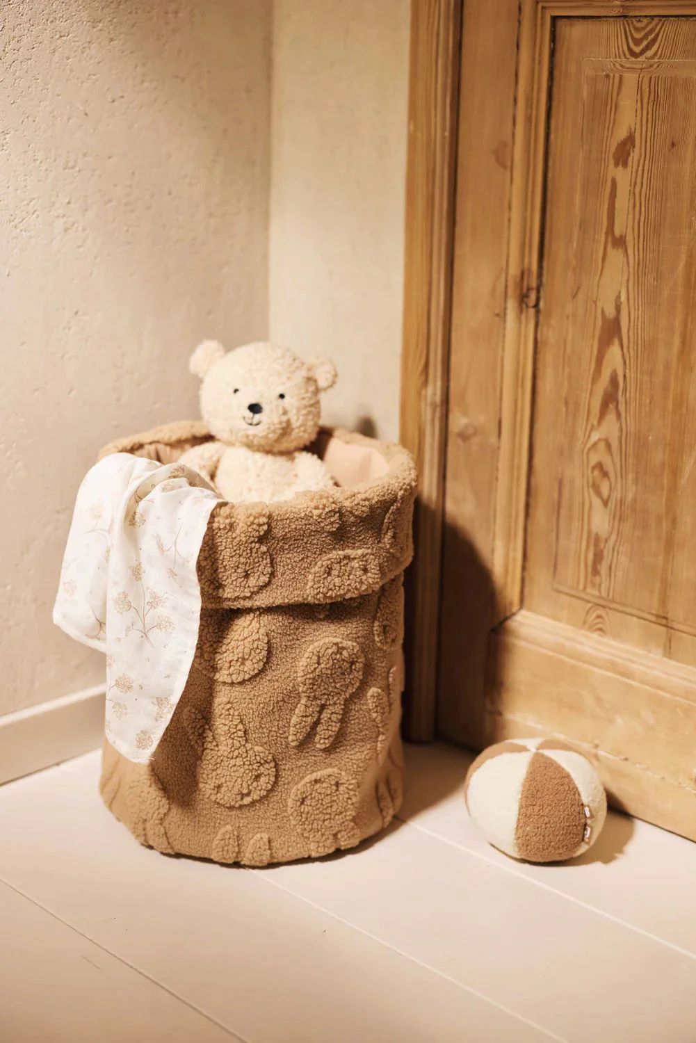 Cosulet de depozitare Jollein Miffy Jacquard Teddy Biscuit foto
