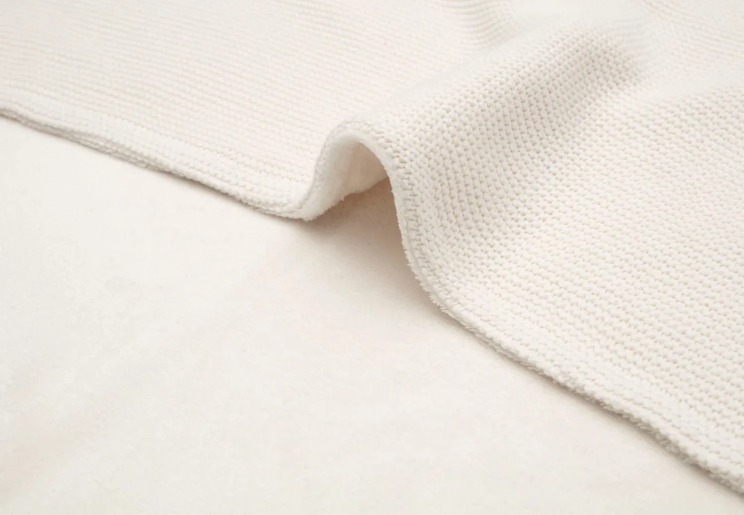 Paturica Jollein Basic Knit Ivory/Fleece, 75x100 cm foto