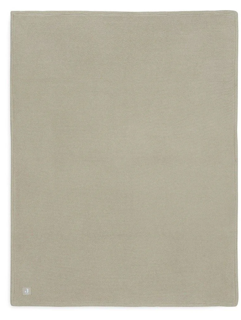 Paturica Jollein Basic Knit Olive Green/Fleece, 75x100 cm foto