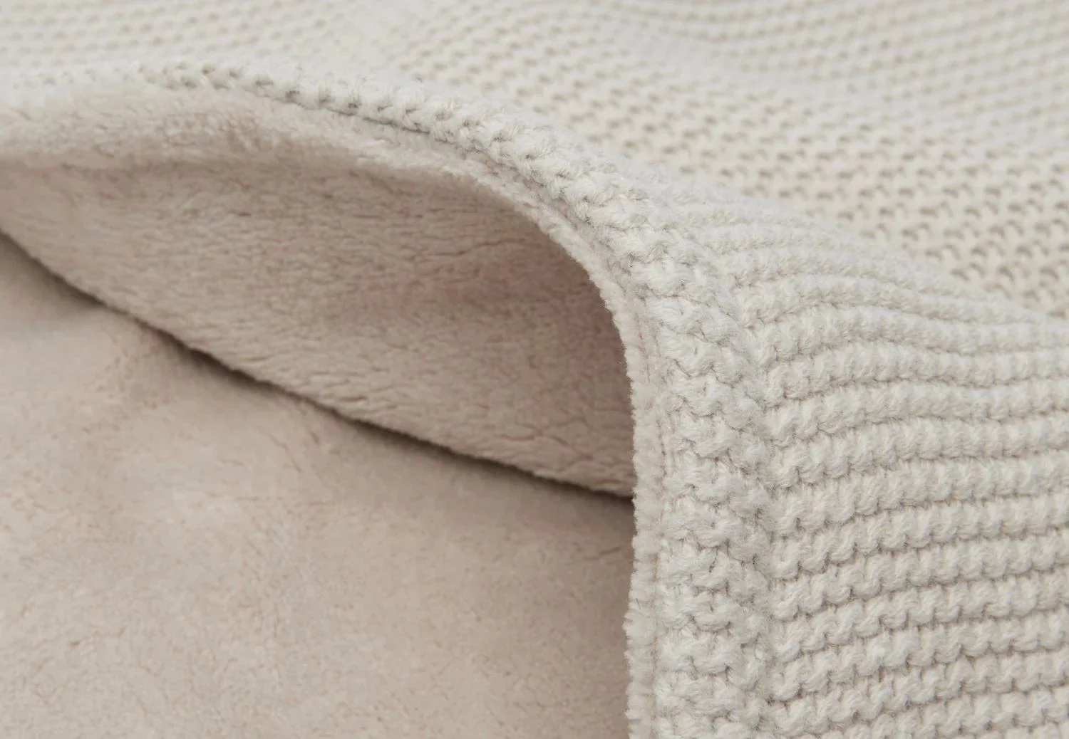 Paturica Jollein Basic Knit Nougat/Fleece, 100x150 cm foto