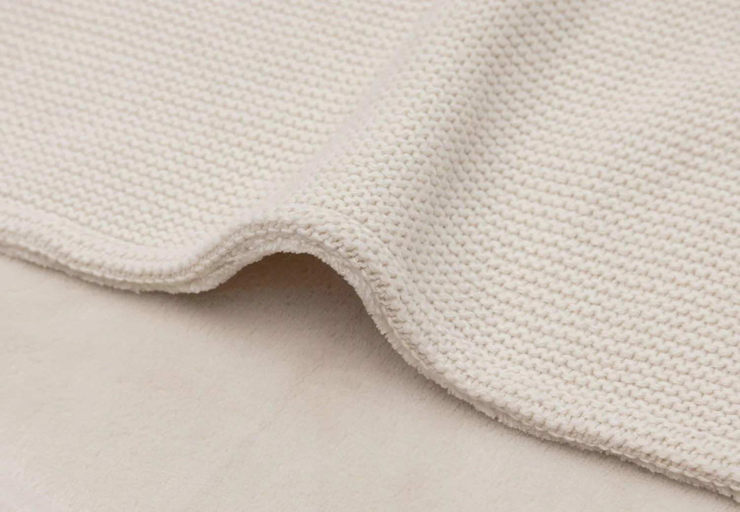 Плед Jollein Basic Knit Oatmeal/Velvet, 100x150 см foto