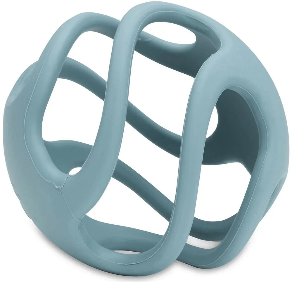 Силиконовый мяч для прорезывания зубов Jollein Sea Green foto