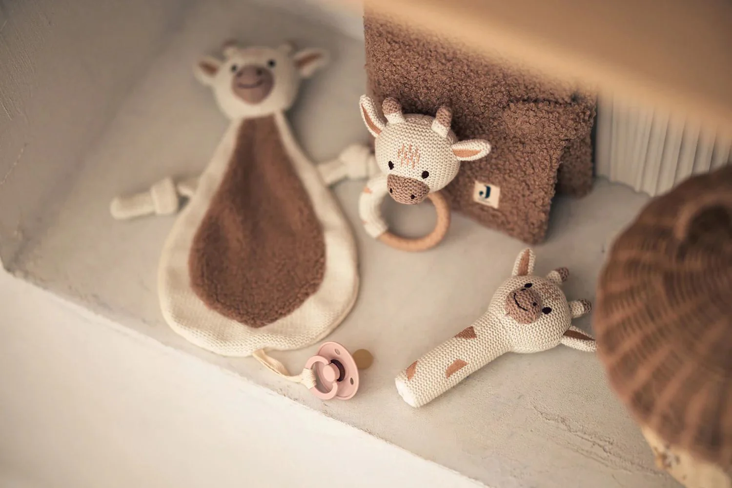 Zornaitoare textila Jollein Giraffe foto