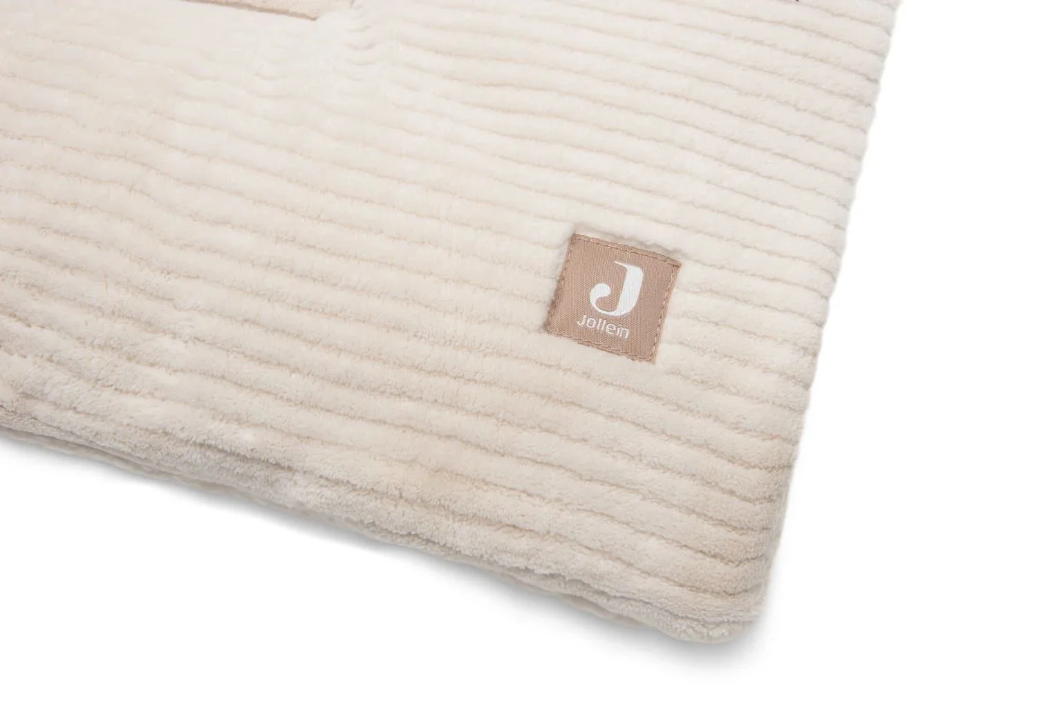 Covoras de joaca Jollein Cloudy Rib Oatmeal, 100x100 cm foto