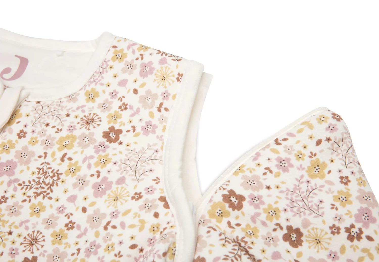 Sac de dormit cu maneci detasabile Jollein Flower Fairies, 70 cm foto