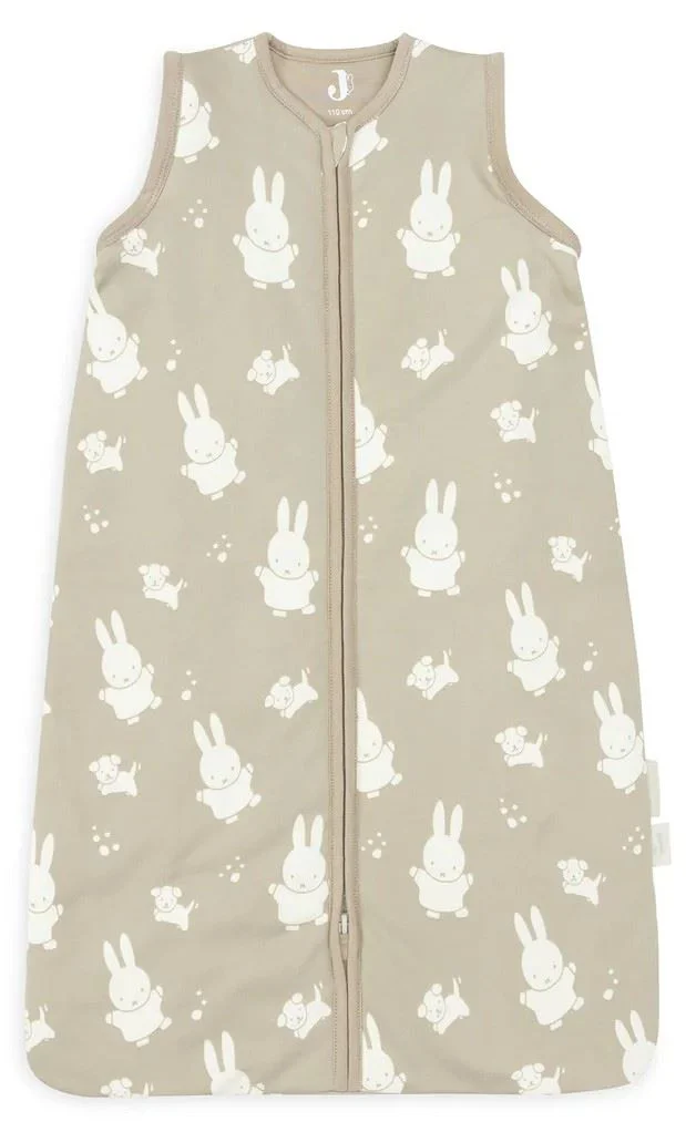 Sac de dormit cu maneci detasabile Jollein Miffy&Snuffy Olive Green, 110 cm foto