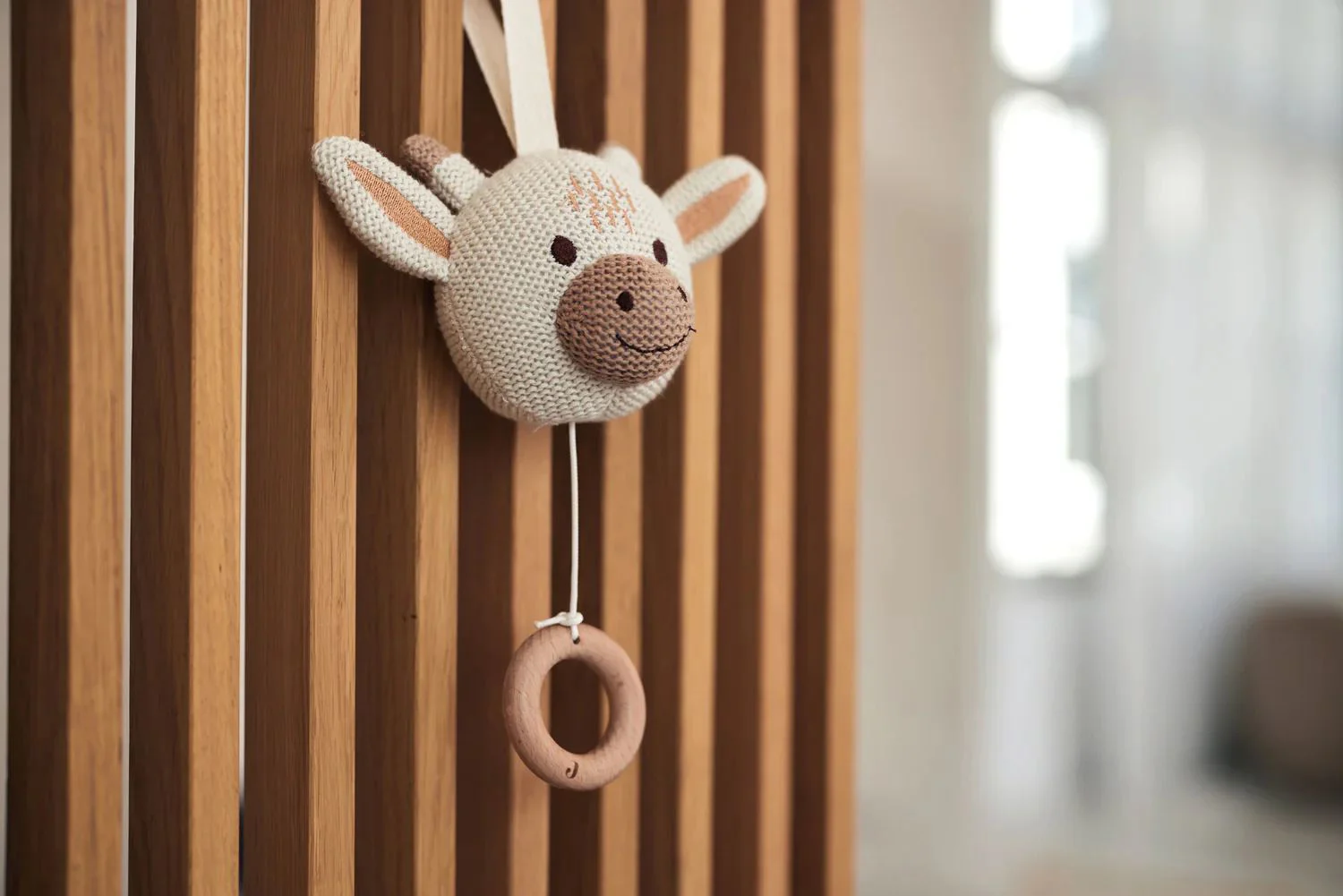 Jucarie muzicala pentru patut Jollein Giraffe foto