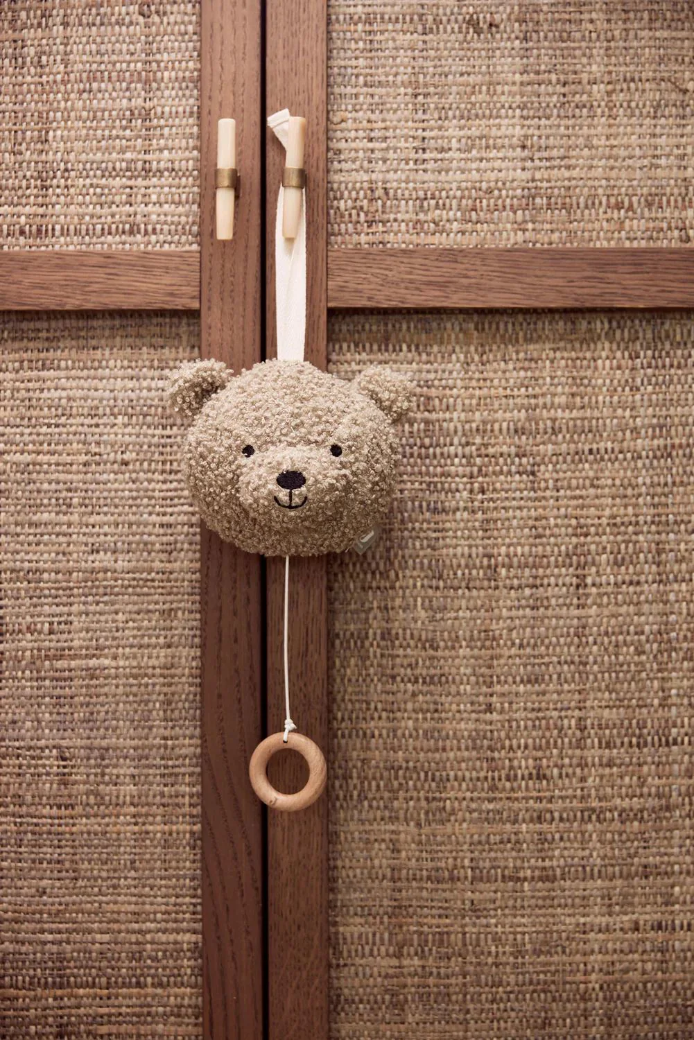Музыкальная игрушка для кроватки Jollein Teddy Bear Olive Green foto