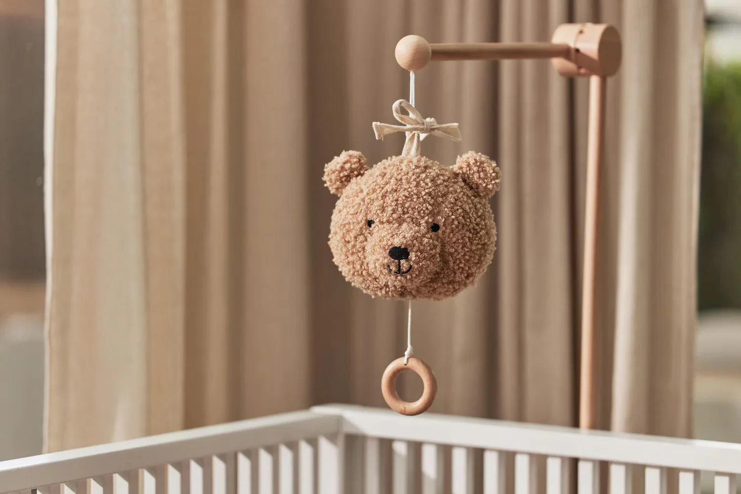 Музыкальная игрушка для кроватки Jollein Teddy Bear Biscuit foto
