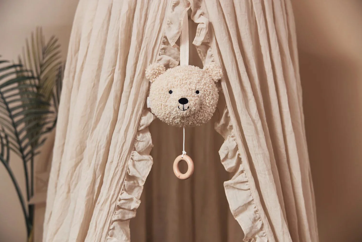 Музыкальная игрушка для кроватки Jollein Teddy Bear Naturel foto