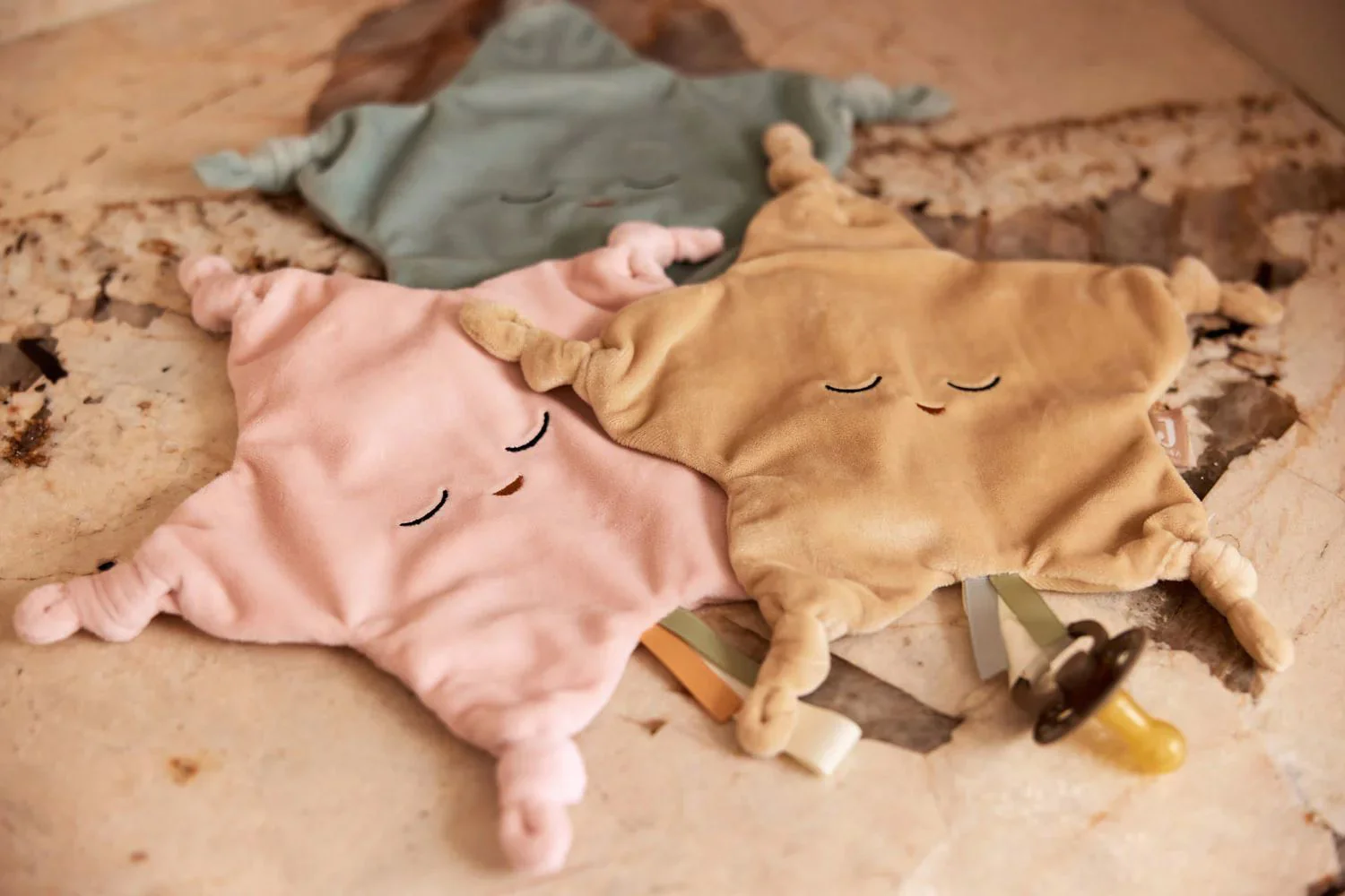 Jucarie textila pentru suzeta Jollein Little Star Sea Green foto