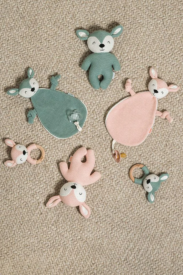 Держатель-игрушка для пустышки Jollein Deer Ash Green foto
