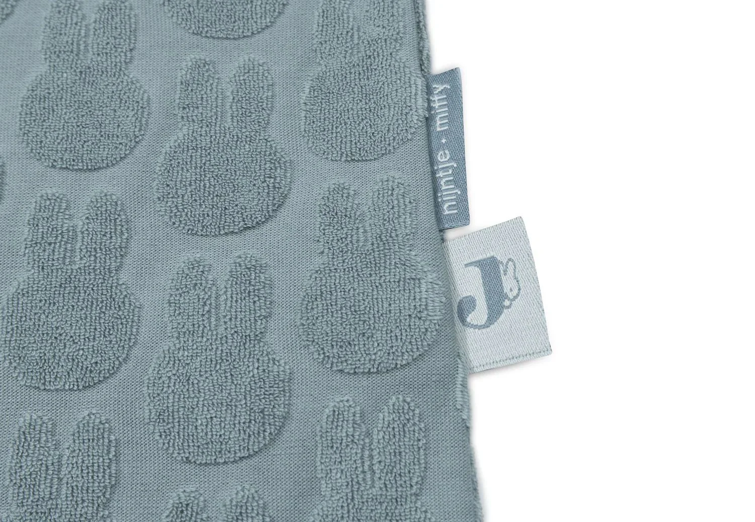 Sac de dormit fara maneci Jollein Jersey Miffy Jacquard Terry Sea Green, 70 cm foto
