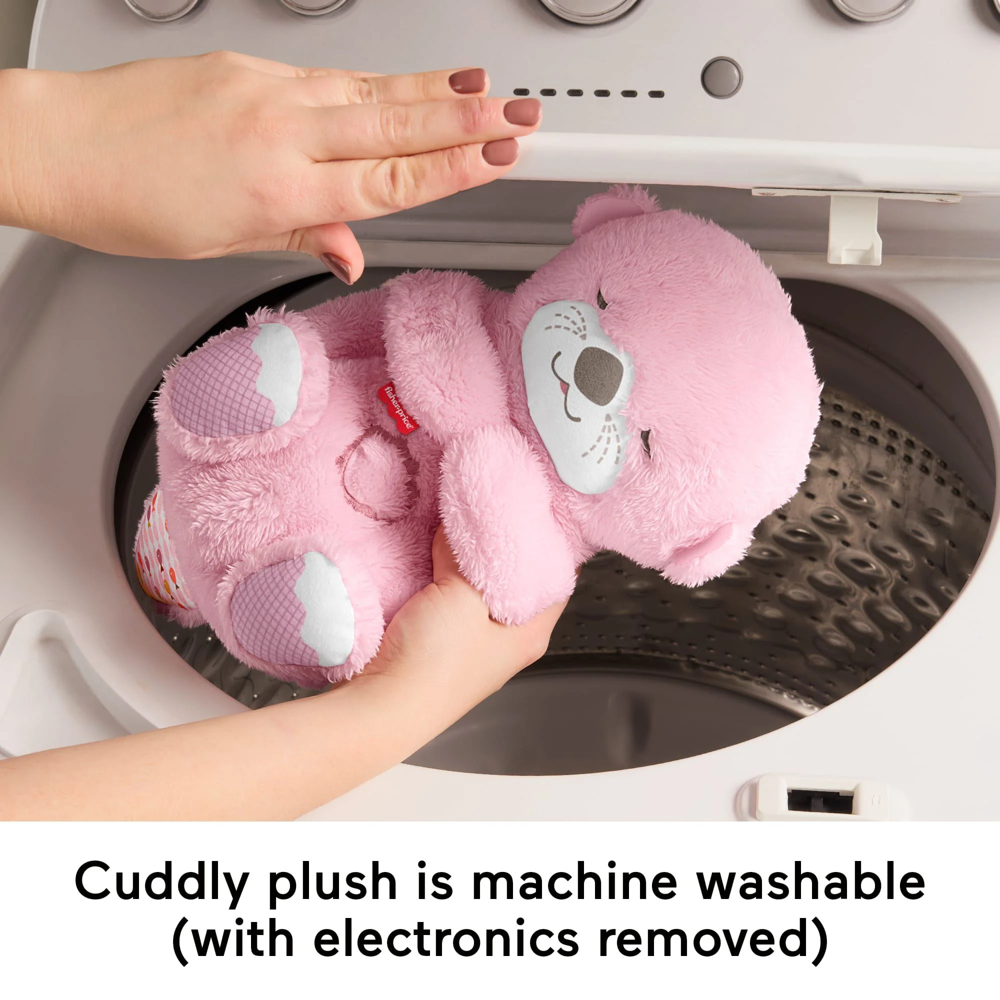 Мягкая игрушка Fisher-Price «Выдра» с подсветкой и звуком, Pозовая foto