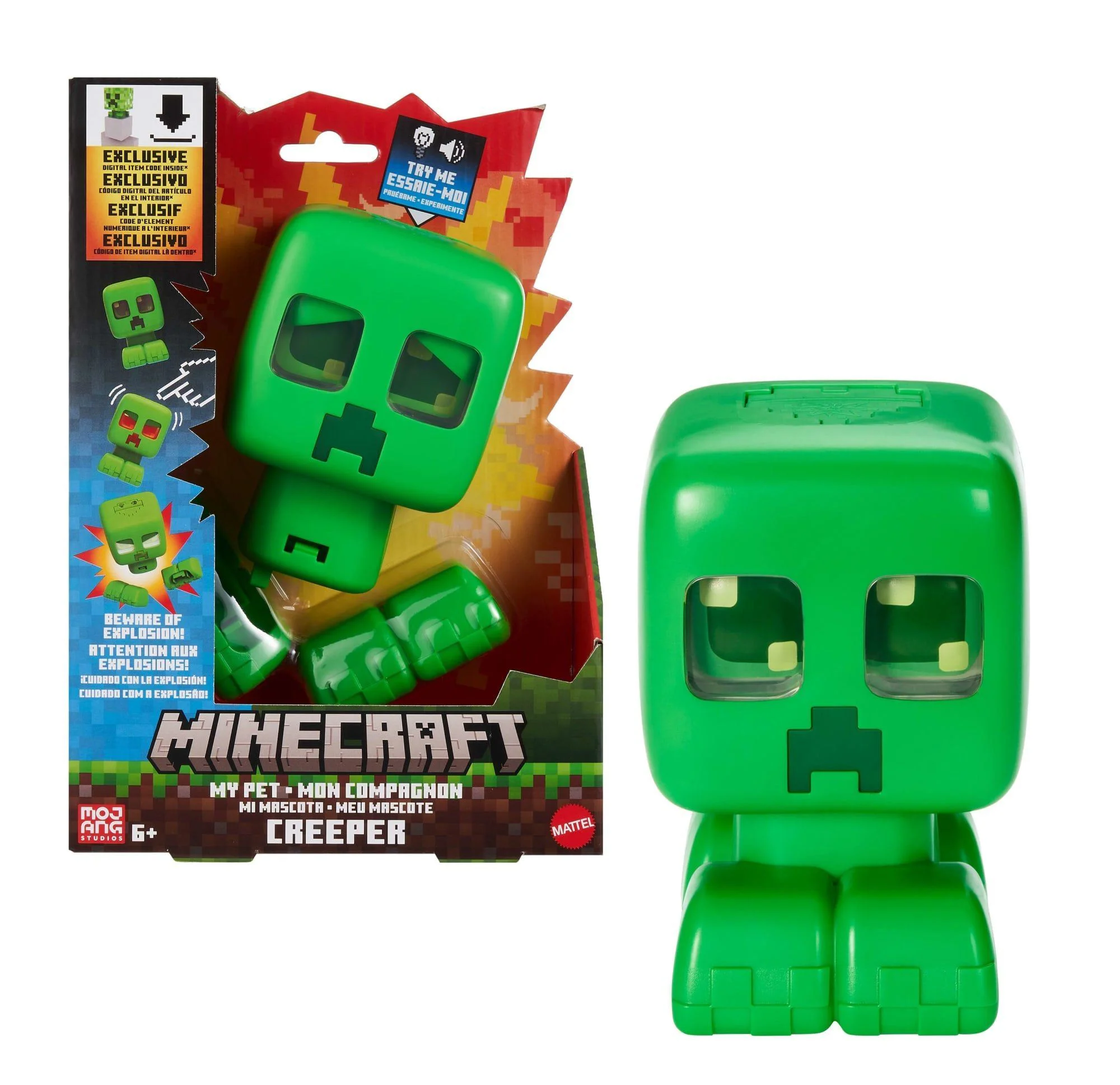Jucarie interactiva Minecraft Creeper foto