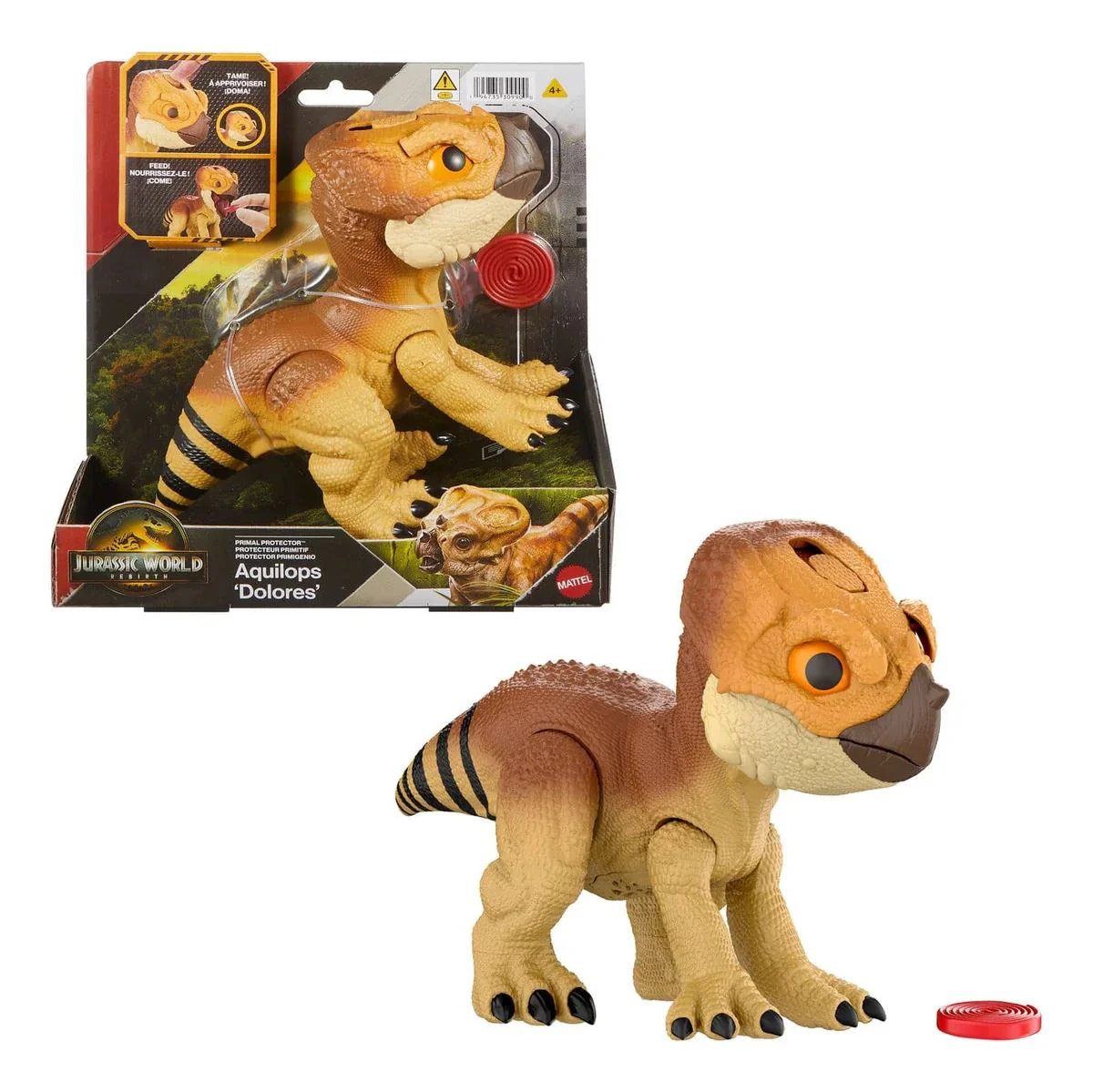 Интерактивная фигурка динозавра Mattel Jurassic World: Aquilops Dolores foto