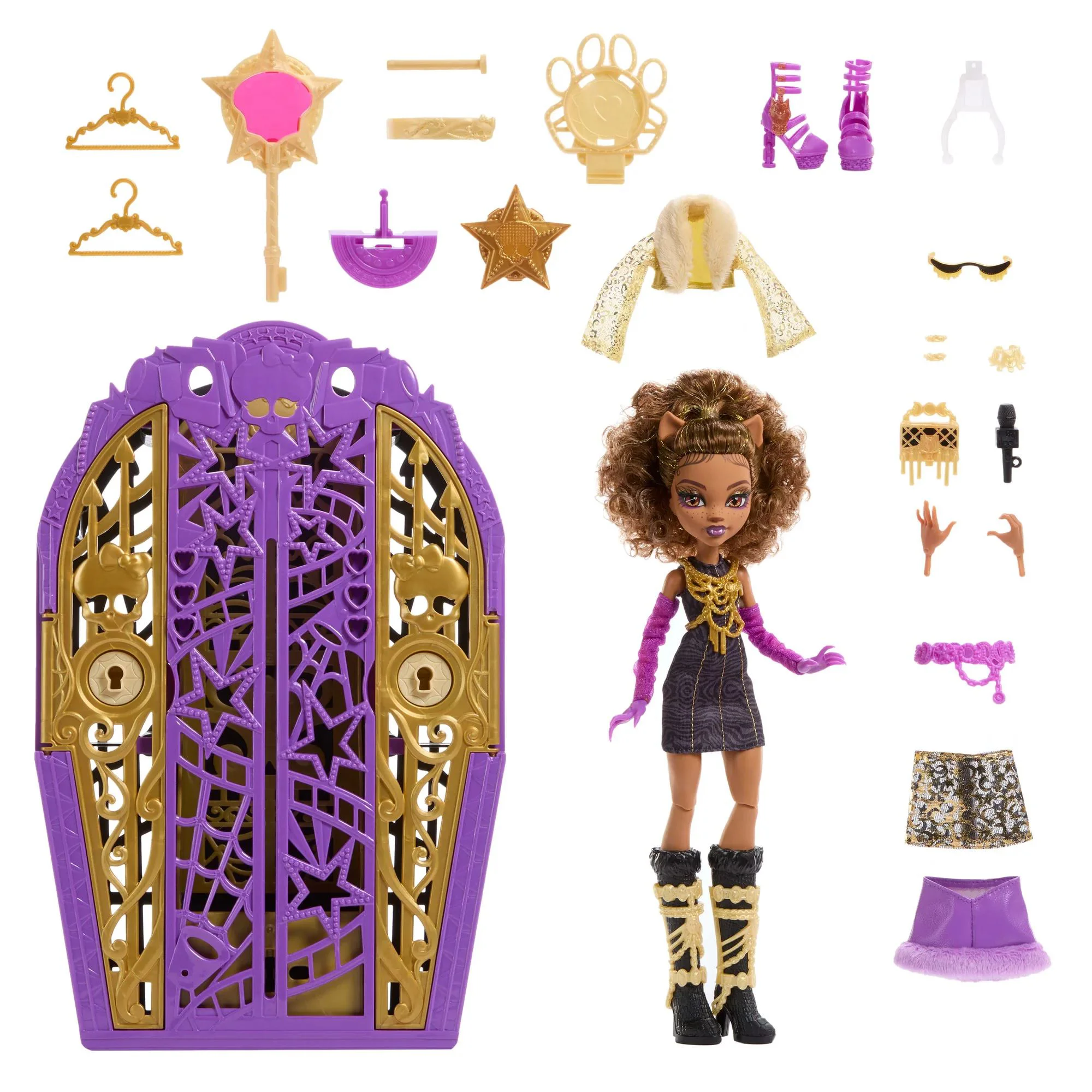 Set de joaca Monster High: Clawdeen Wolf si misterele din Hauntlywood foto