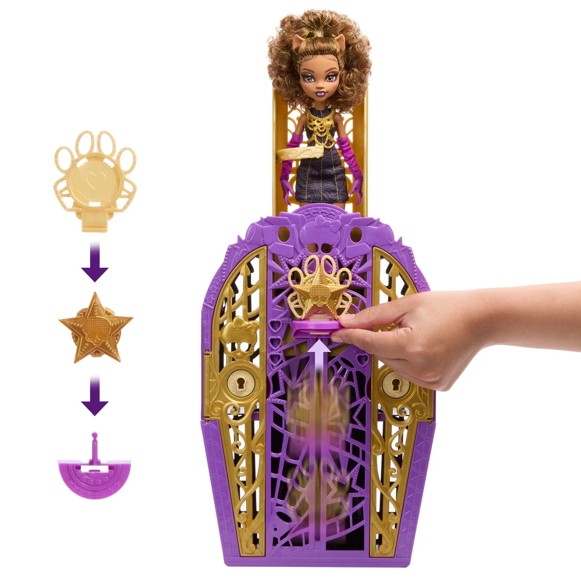 Set de joaca Monster High: Clawdeen Wolf si misterele din Hauntlywood foto