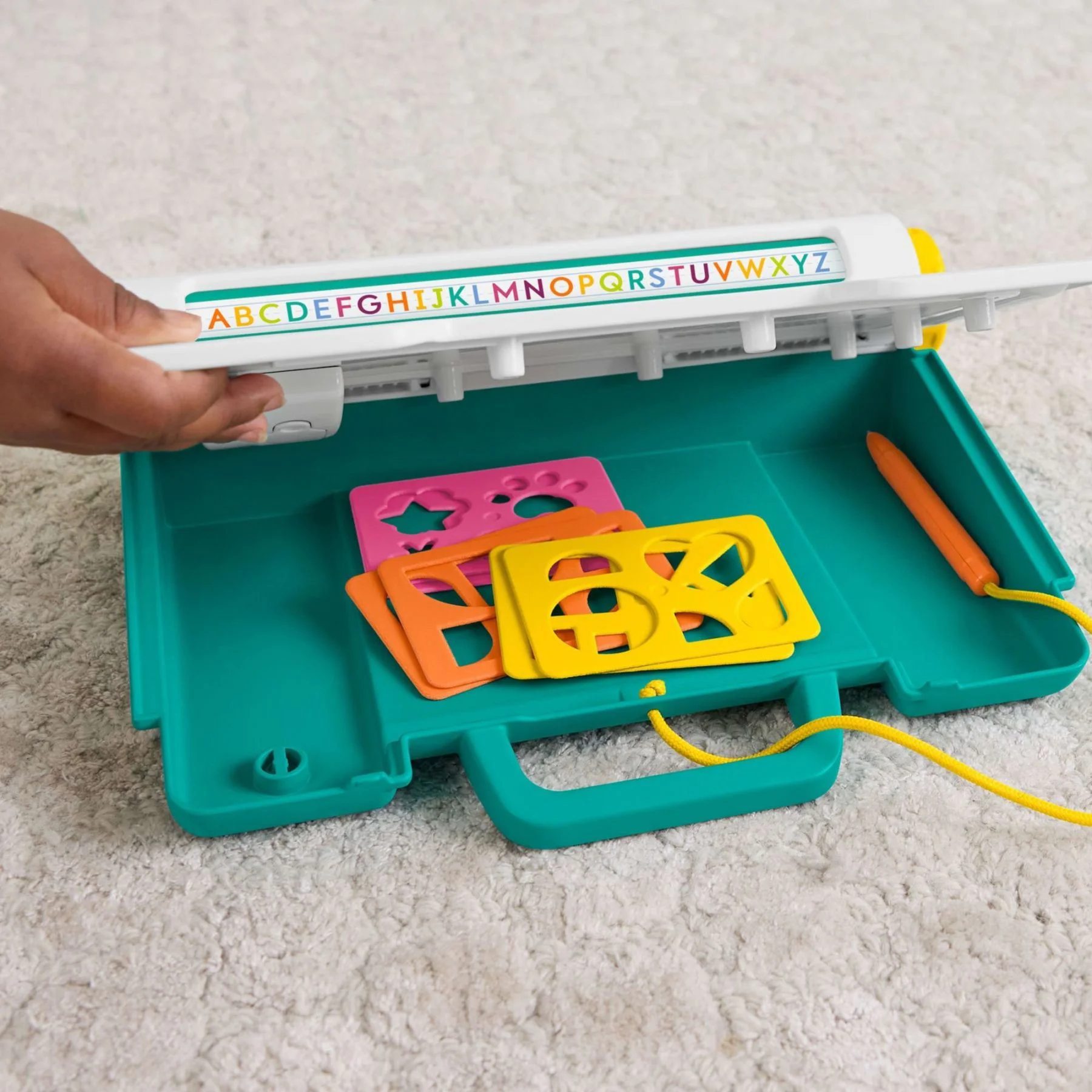 Tableta interactiva Fisher Price cu ecran LCD "Invata si deseneaza" foto