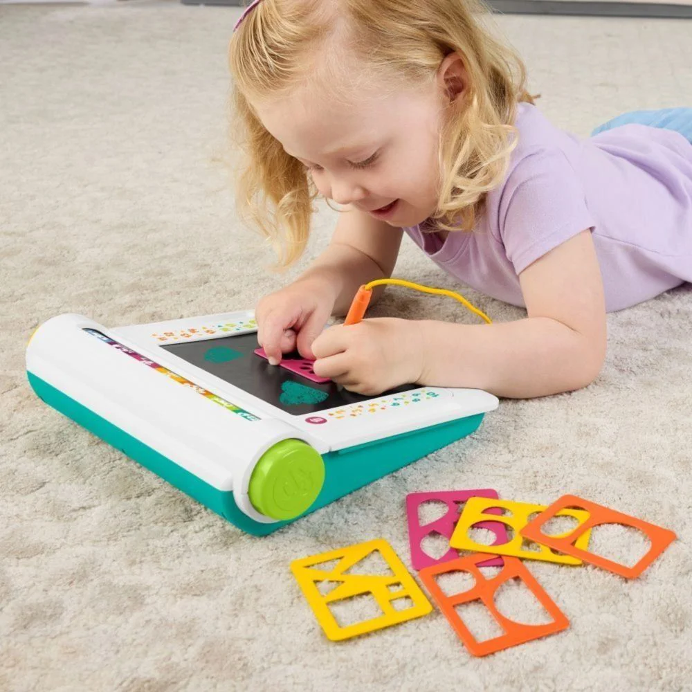 Tableta interactiva Fisher Price cu ecran LCD "Invata si deseneaza" foto