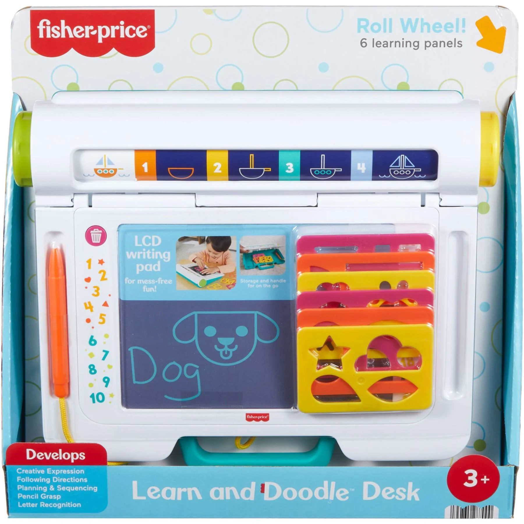 Tableta interactiva Fisher Price cu ecran LCD "Invata si deseneaza" foto