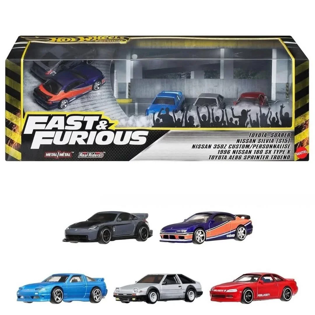 Set de automobile de colectie Hot Wheels Fast & Furious: Tokyo Drift, scara 1:64 foto