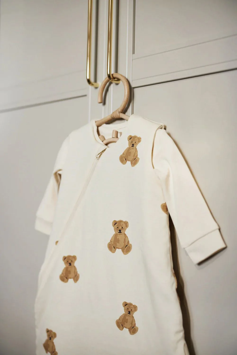 Sac de dormit Jollein Newborn 4 Seasons Teddy Bear, 60 cm foto