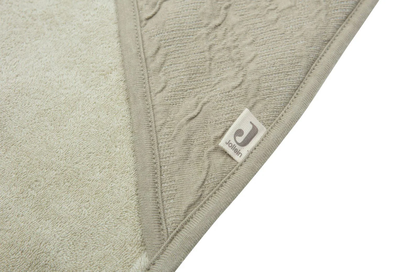 Полотенце с капюшоном Jollein Soft Waves Olive Green, 75x75 см foto