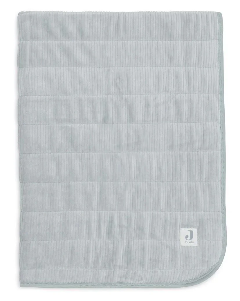 Плед Jollein Velvet Rib Sea Green, 75x100 см foto