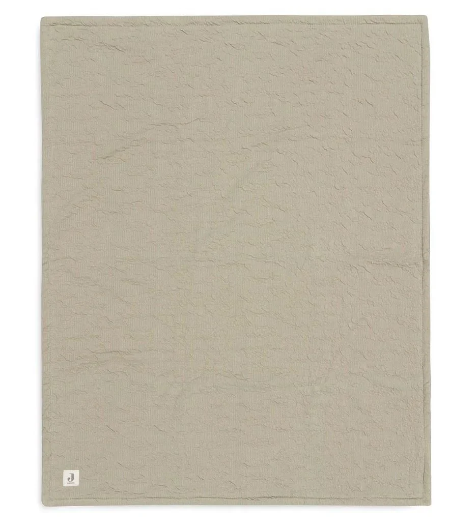 Paturica Jollein Soft Waves Olive Green, 75x100 cm foto