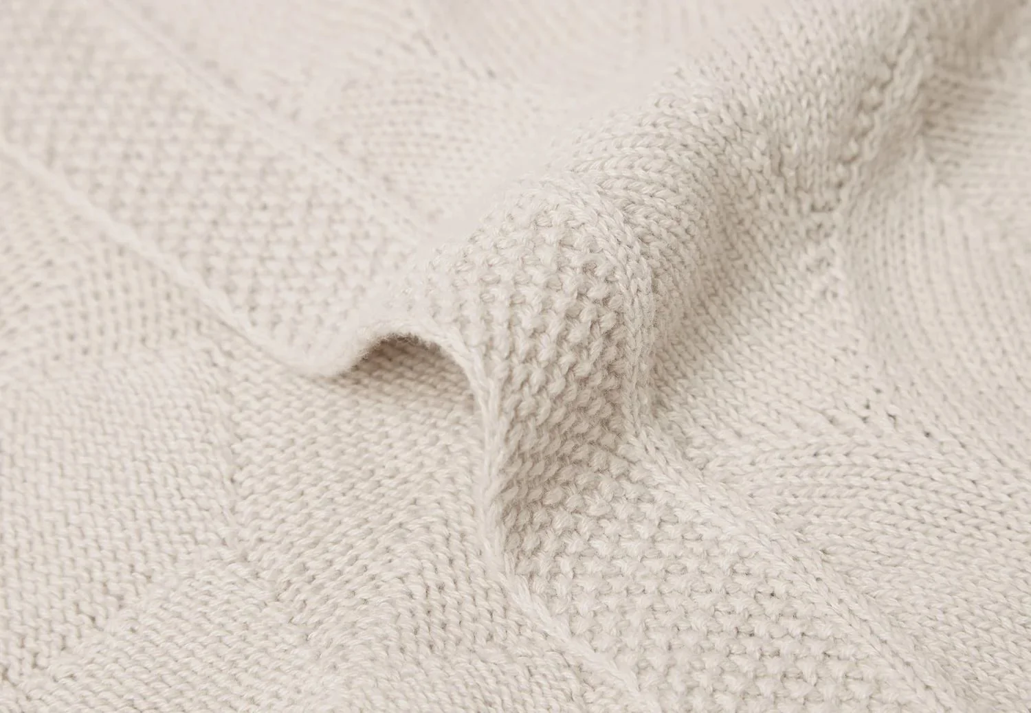 Paturica Jollein Shell Knit Nougat GOTS, 100x150 cm foto