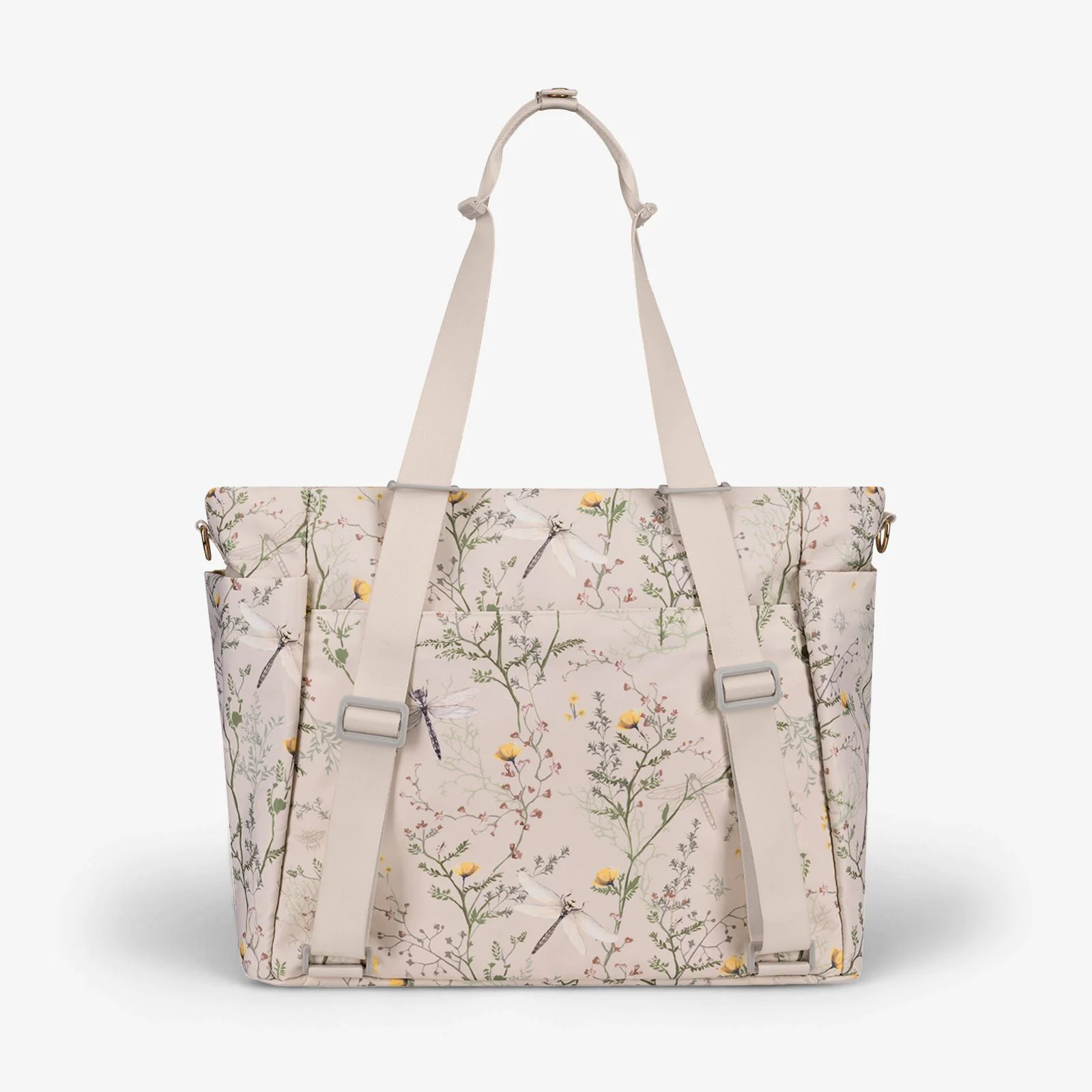 Geanta pentru mame KikkaBoo Florence Secret Garden Beige foto