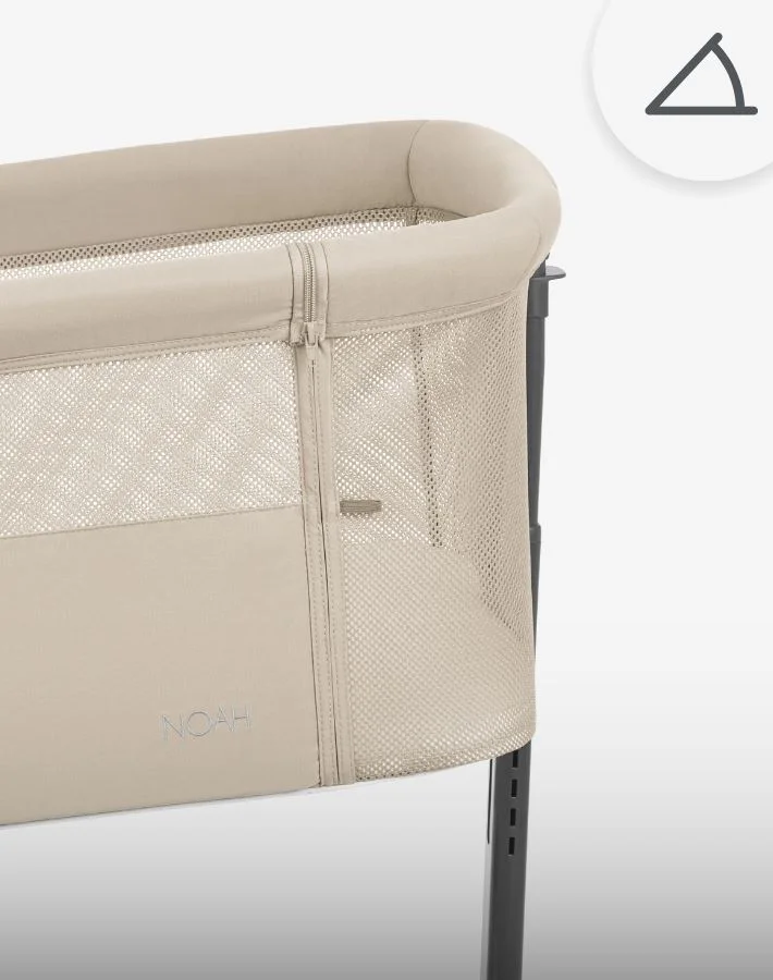 Кроватка co-sleeper KikkaBoo Noah Light Grey foto