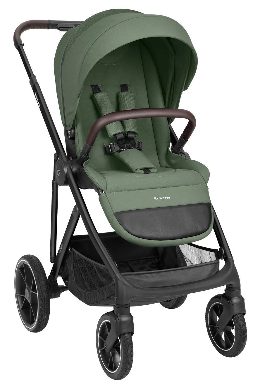 Carucior 3 in 1 KikkaBoo Chiara Army Green foto