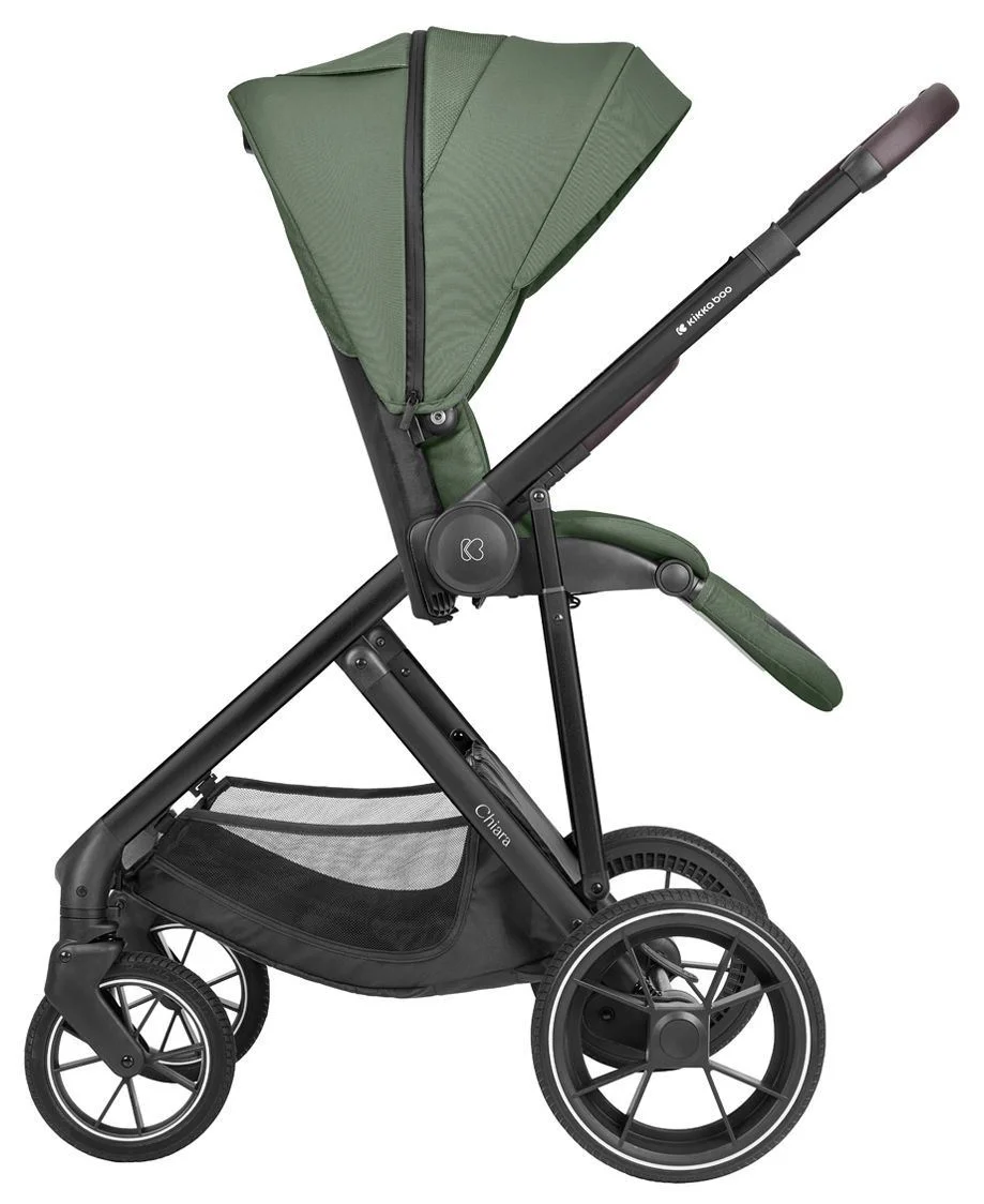 Carucior 3 in 1 KikkaBoo Chiara Army Green foto