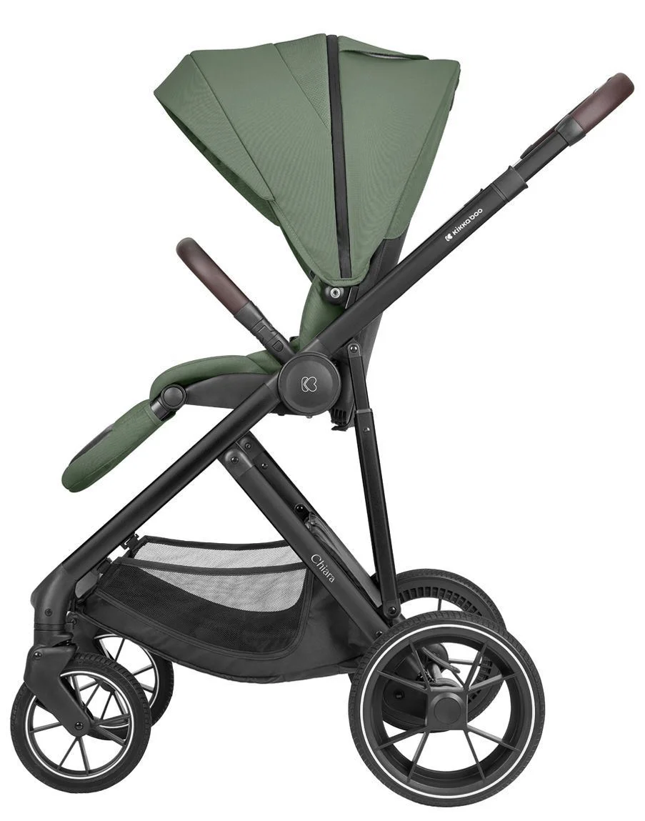 Carucior 3 in 1 KikkaBoo Chiara Army Green foto
