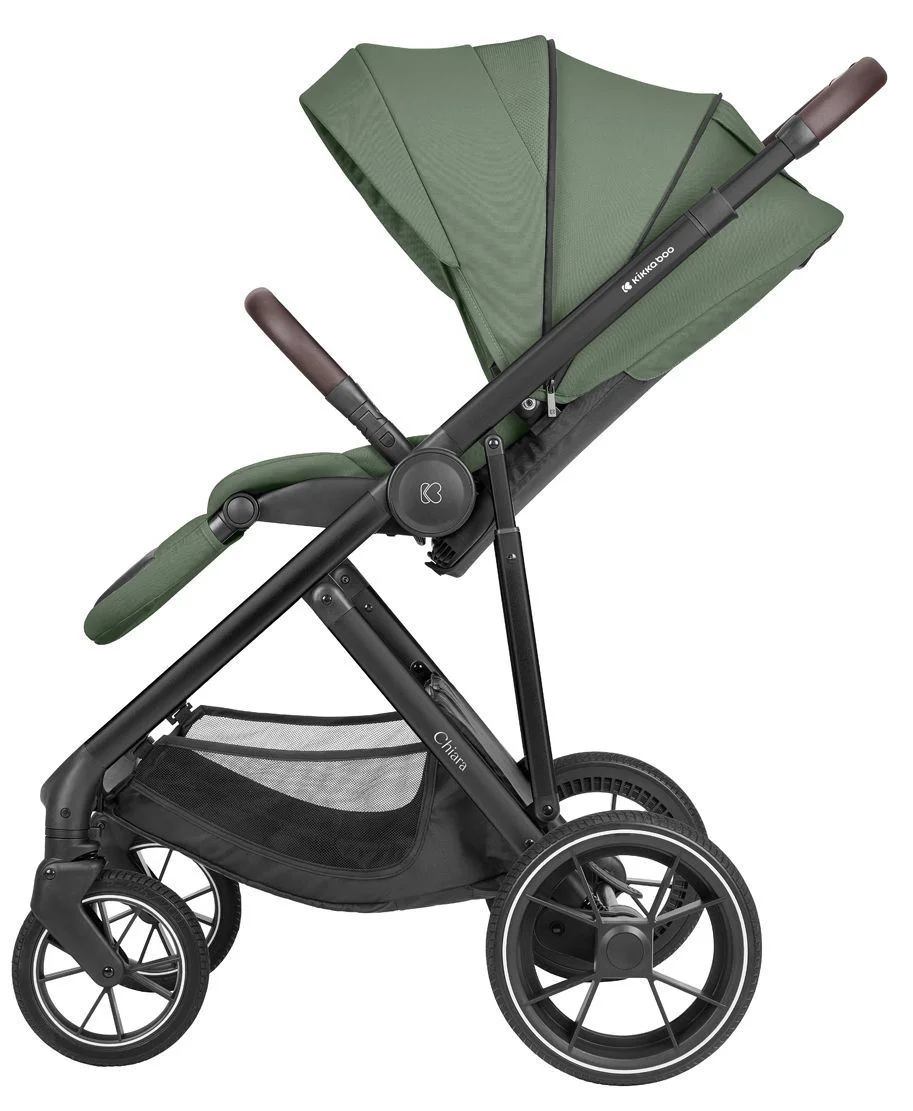 Carucior 3 in 1 KikkaBoo Chiara Army Green foto