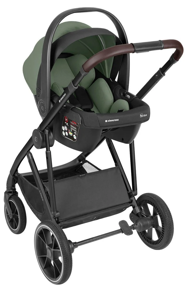 Carucior 3 in 1 KikkaBoo Chiara Army Green foto