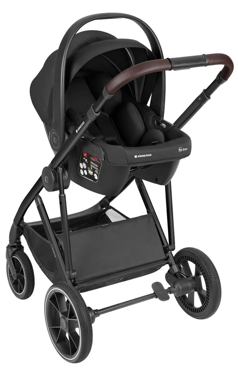 Carucior 3 in 1 KikkaBoo Chiara Black foto