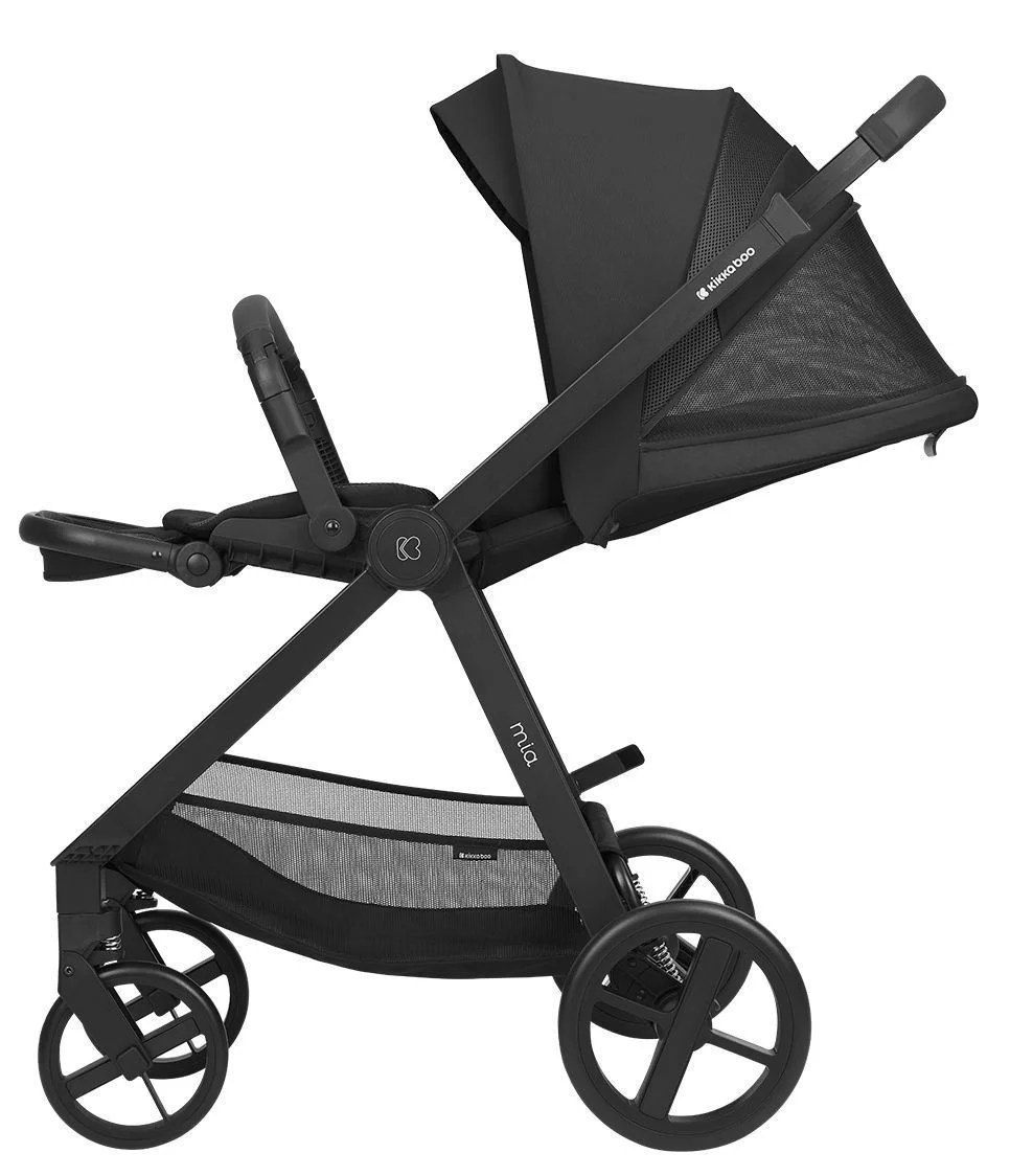 Carucior 3 in 1 KikkaBoo Mia Black foto