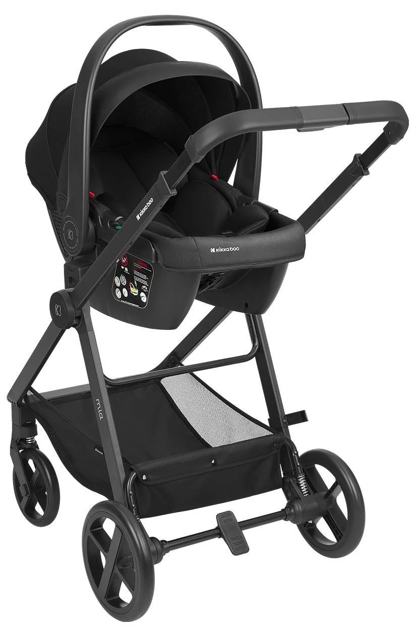 Carucior 3 in 1 KikkaBoo Mia Black foto