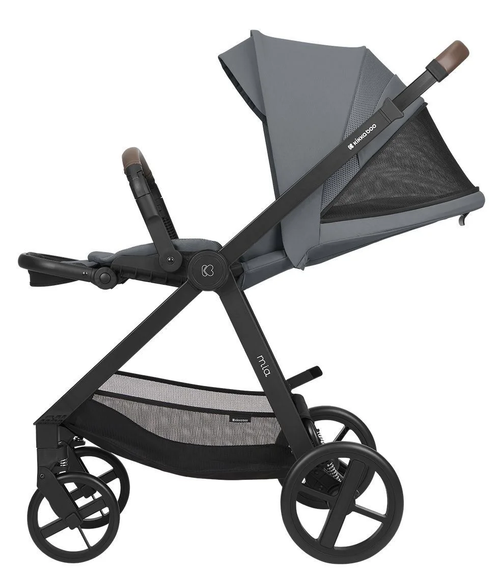 Carucior 3 in 1 KikkaBoo Mia Grey foto