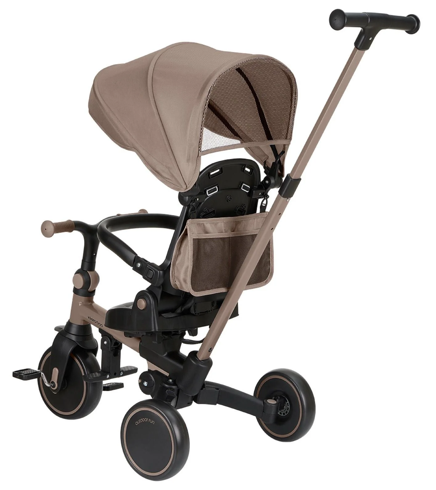 Tricicleta 8 in 1 KikkaBoo Aluma Beige foto