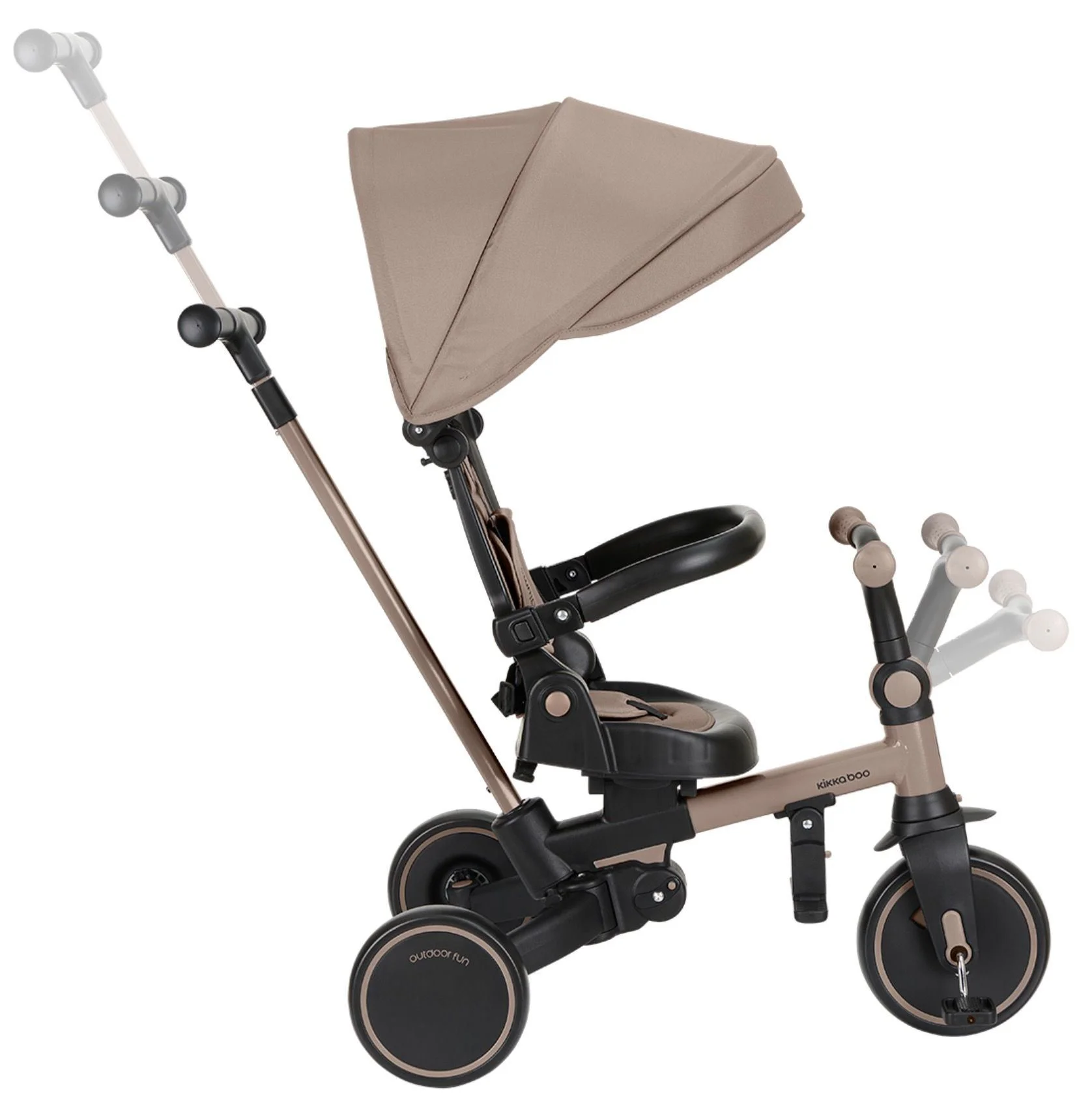 Tricicleta 8 in 1 KikkaBoo Aluma Beige foto