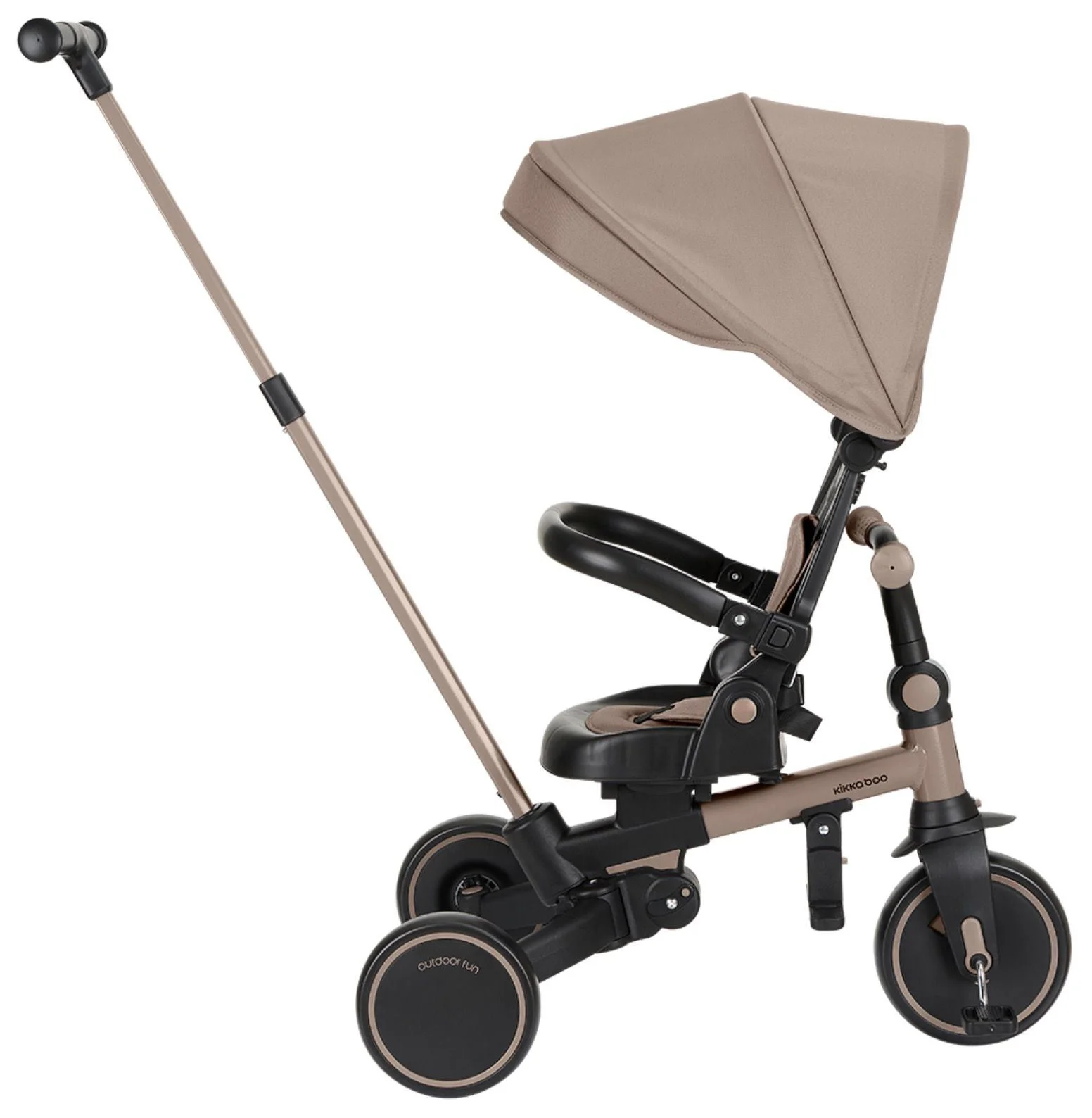 Tricicleta 8 in 1 KikkaBoo Aluma Beige foto